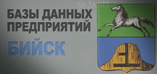 База данных предприятий города Бийска